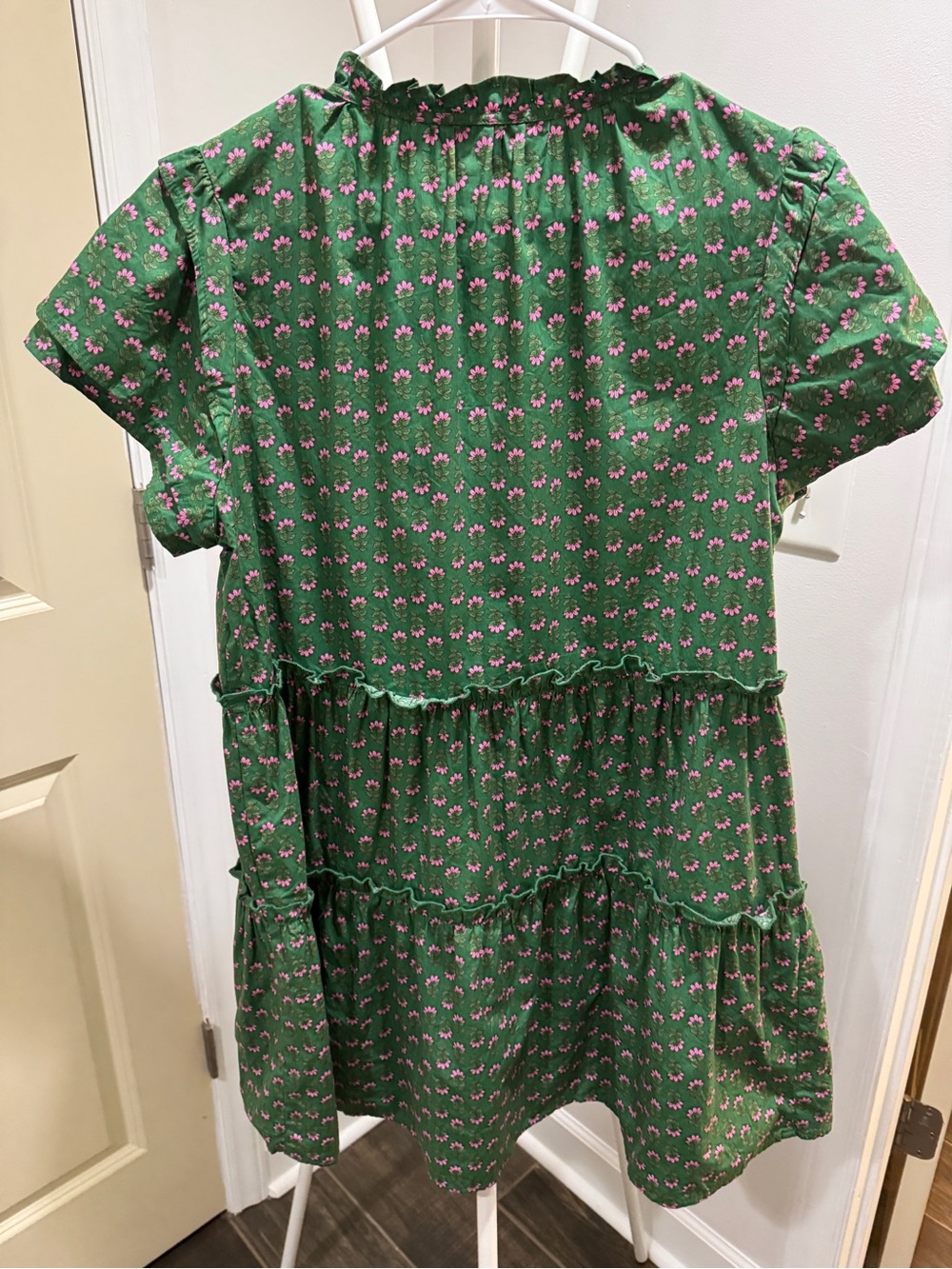 Sugarlips Green Floral Tiered Dress - Picture 7 of 12